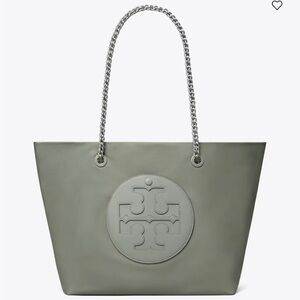 Tory Burch Ella Chain Tote in Shale Rock